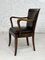 Empire Style Wooden & Leather Desk Chair 4