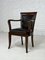 Empire Style Wooden & Leather Desk Chair 2