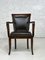 Empire Style Wooden & Leather Desk Chair 1