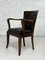 Empire Style Wooden & Leather Desk Chair, Image 3