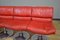 Red Leather Chairs by Yrjo Kukkapuro for Haimi, 1960s, Set of 4 5