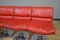 Red Leather Chairs by Yrjo Kukkapuro for Haimi, 1960s, Set of 4, Image 5
