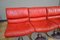 Red Leather Chairs by Yrjo Kukkapuro for Haimi, 1960s, Set of 4 6