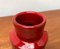 Vaso Rimini Mid-Century in ceramica rossa di Aldo Londi per Bitossi, Italia, anni '60, Immagine 7