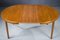 Danish Teak Round Folding Dining Table, 1960s, Image 9