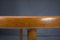 Mesa de comedor plegable danesa redonda de teca, años 60, Imagen 6