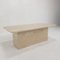 Italian Coffee Table in Travertine, 1980s, Image 8