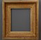 Italian Empire Frame in Golden and Carved Wood, Image 1