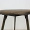 Vintage Industrial Stool in Iron and Wood, 1950s 7