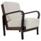 Art Deco Czechoslovakian Lounge Chair, 1940s, Image 1