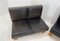 Modular Leather and Oak Wood Sofa and Chairs, 1970s, Set of 4, Image 14