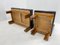Modular Leather and Oak Wood Sofa and Chairs, 1970s, Set of 4 13