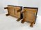 Modular Leather and Oak Wood Sofa and Chairs, 1970s, Set of 4, Image 13