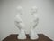 Busto de hombre y mujer vintage de porcelana, escultura, años 80, Imagen 3