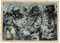 Paolo Schiavocampo, Abstrakte Komposition, 20. Jh., Öl auf Papier, Gerahmt 1