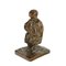 Bronze Skulptur eines weinenden Kindes von Michele Vedani 1