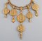 Large Vintage Gold Necklace with Pendants from Yves Saint Laurent, 1970s 7