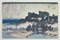 After Utagawa Hiroshige, Houses by Lake, Lithograph, Mid 20th-Century 1