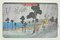 After Utagawa Hiroshige, The Rain, Litografía, Mid-Century, Imagen 1