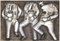 Enrico Baj, The Generals, Original Etching, 1970s 1
