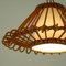 Midcentury Spanish Rattan Pendant, 1960s, Image 12