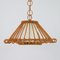 Midcentury Spanish Rattan Pendant, 1960s, Image 8