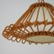 Midcentury Spanish Rattan Pendant, 1960s 11