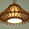 Midcentury Spanish Rattan Pendant, 1960s, Image 13