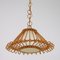 Midcentury Spanish Rattan Pendant, 1960s 19