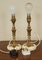 Vintage Italian Carved Brass and Onyx Lamps, 1960s, Set of 2 8