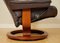 Vintage Leather Recliner Swivel Armchair from Ekornes 8