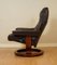 Vintage Leather Recliner Swivel Armchair from Ekornes 3