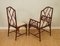 Vintage Bamboo Dining Chairs with Fabric Seating, Set of 8 7