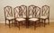 Vintage Bamboo Dining Chairs with Fabric Seating, Set of 8 3