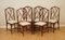 Vintage Bamboo Dining Chairs with Fabric Seating, Set of 8, Image 3