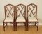 Vintage Bamboo Dining Chairs with Fabric Seating, Set of 8 5