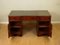 Twin Pedestal Mahogany Desk with Leather Top from Hudson 5