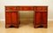 Twin Pedestal Mahogany Desk with Leather Top from Hudson 4