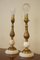 Vintage Marble and Brass Table Lamps, Set of 2 3