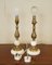 Lámparas de mesa vintage de mármol y latón. Juego de 2, Imagen 8