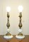 Vintage Marble and Brass Table Lamps, Set of 2 5