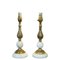 Vintage Marble and Brass Table Lamps, Set of 2 1