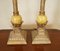 French Lamps with Faux Marble Balls, Set of 2 7