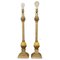 French Lamps with Faux Marble Balls, Set of 2, Image 1