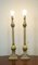 French Lamps with Faux Marble Balls, Set of 2 8
