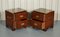 Military Campaign Bedside Chest of Drawers Kennedy from Harrods, Set of 2, Image 3