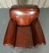 Victorian Maroon Leather Club Armchairs and Sofa, Set of 3, Image 10