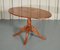 Vintage Burr Yew Wood Side Table 4