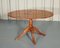 Vintage Burr Yew Wood Side Table 3