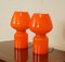 Vintage Art Deco Mushroom Tischlampen, Frankreich, 2er Set 4